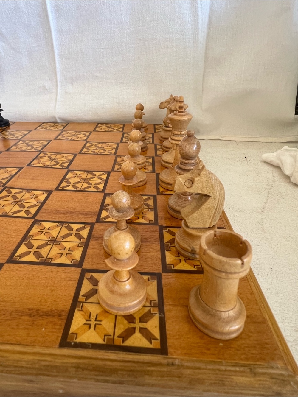 Vintage Staunton wooden chess set Stunning - Picture 8 of 13